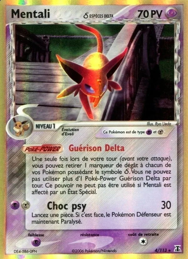 Carte Pokémon Mentali δ de l'extension EX Espèces Delta