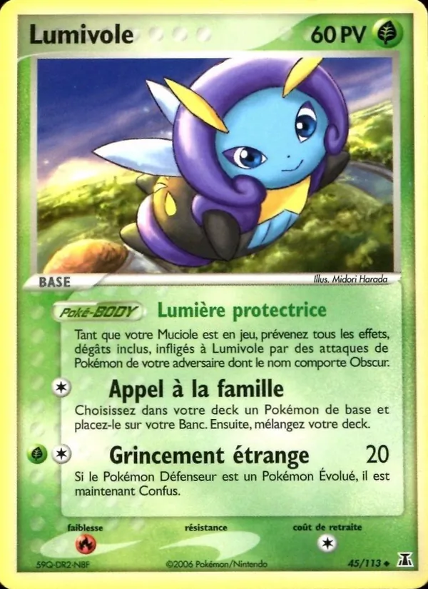 Carte Pokémon Lumivole de l'extension EX Espèces Delta