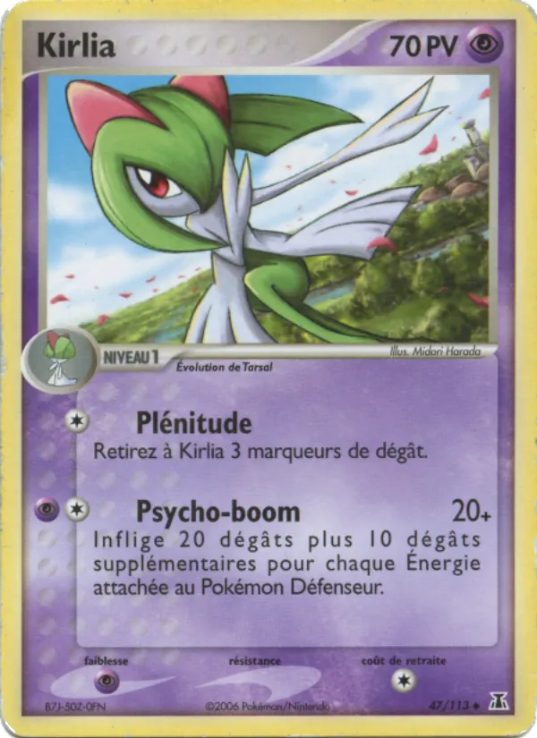 Carte Pokémon Kirlia de l'extension EX Espèces Delta