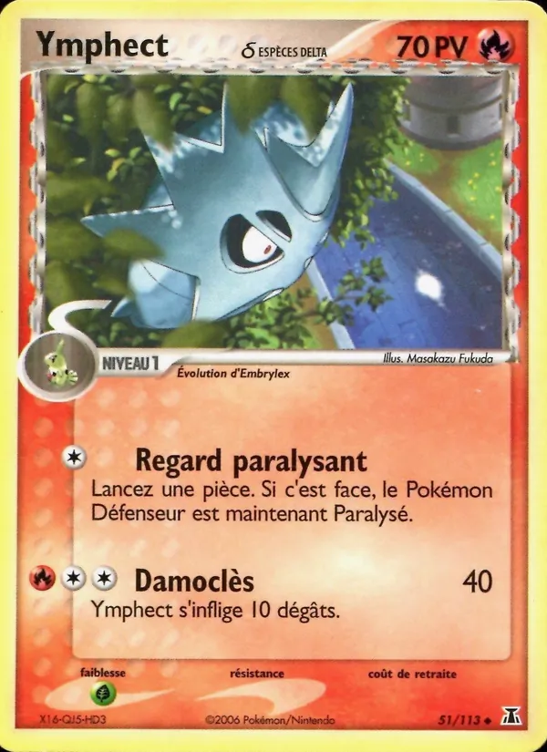 Carte Pokémon Ymphect δ de l'extension EX Espèces Delta