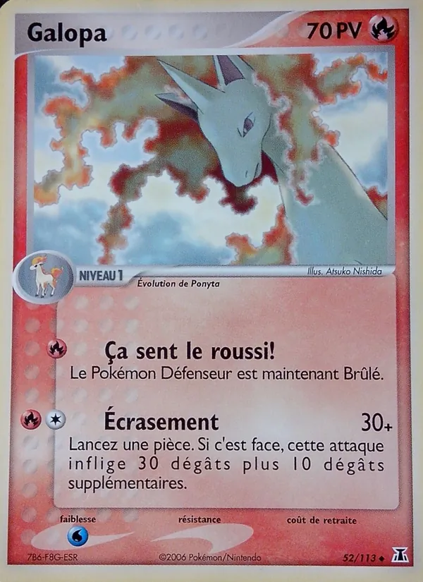Carte Pokémon Galopa de l'extension EX Espèces Delta