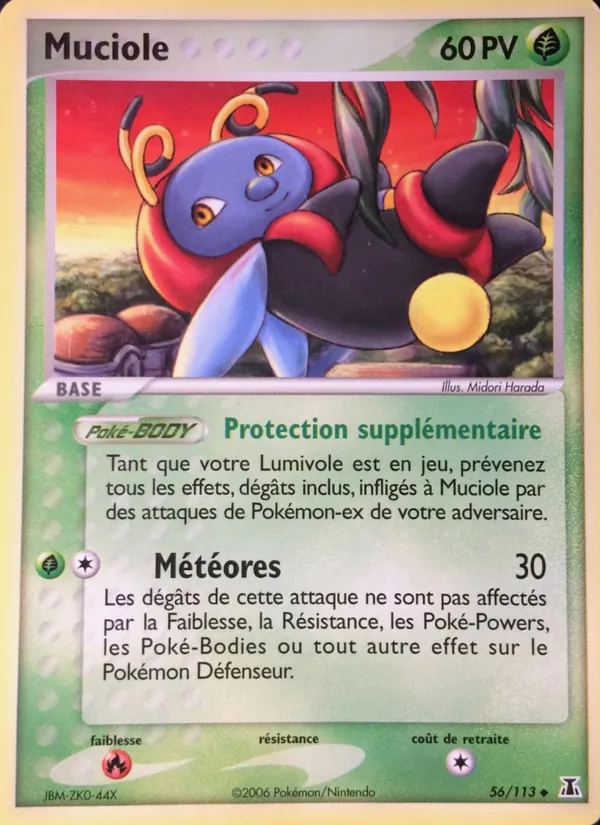 Carte Pokémon Muciole de l'extension EX Espèces Delta