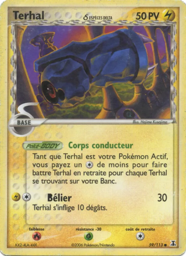 Carte Pokémon Terhal δ de l'extension EX Espèces Delta