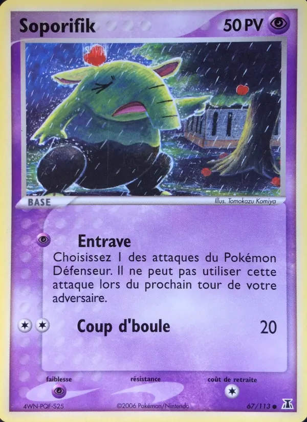 Carte Pokémon Soporifik de l'extension EX Espèces Delta