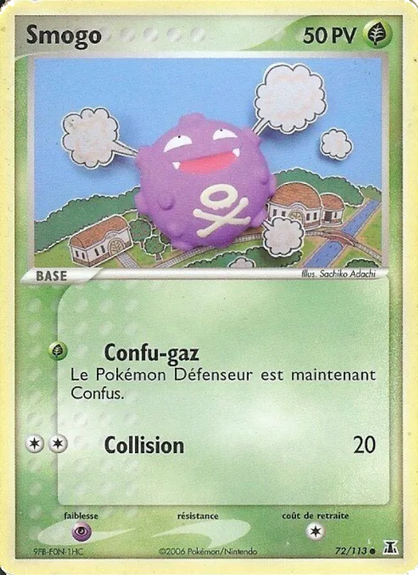Carte Pokémon Smogo de l'extension EX Espèces Delta