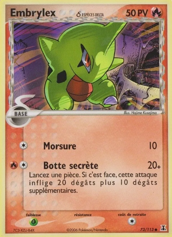 Carte Pokémon Embrylex δ de l'extension EX Espèces Delta
