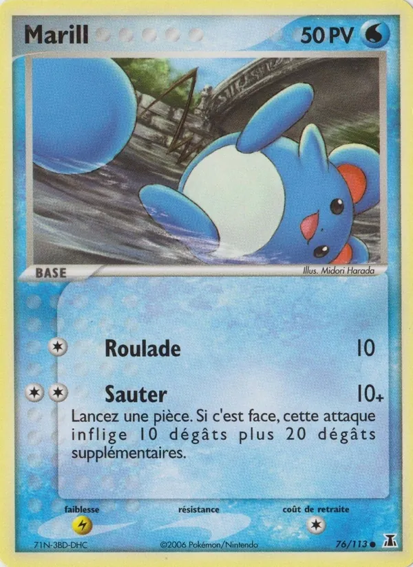 Carte Pokémon Marill de l'extension EX Espèces Delta
