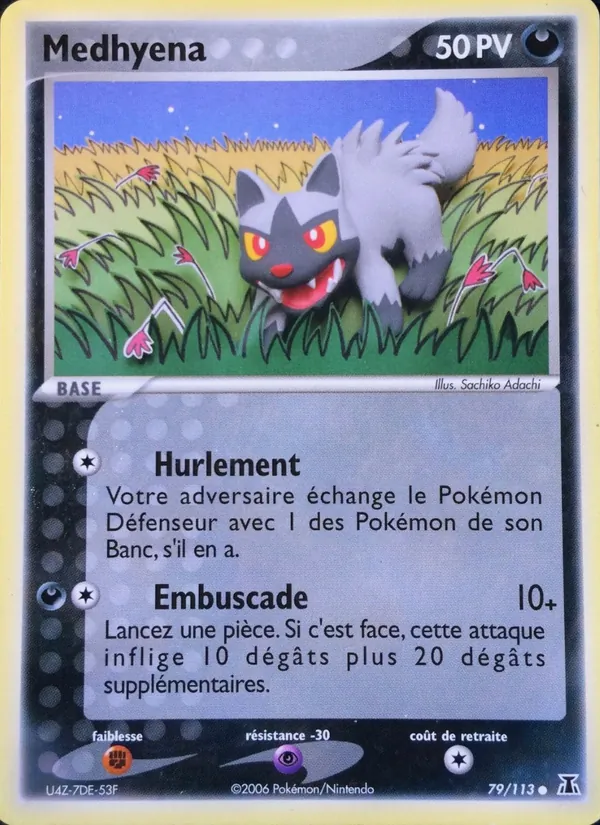 Carte Pokémon Medhyena de l'extension EX Espèces Delta
