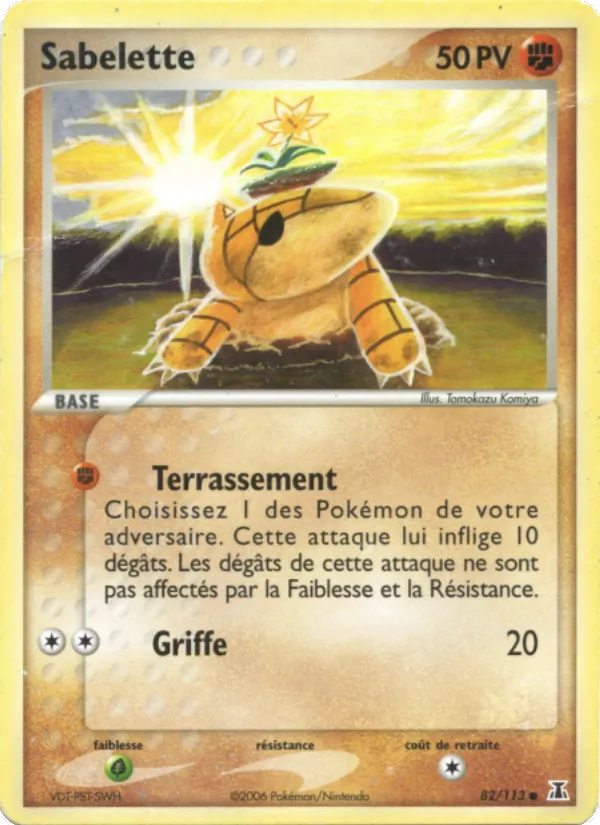 Carte Pokémon Sabelette de l'extension EX Espèces Delta