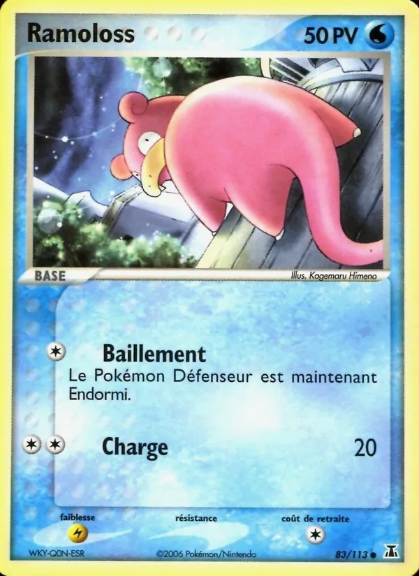 Carte Pokémon Ramoloss de l'extension EX Espèces Delta