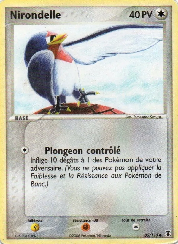 Carte Pokémon Nirondelle de l'extension EX Espèces Delta