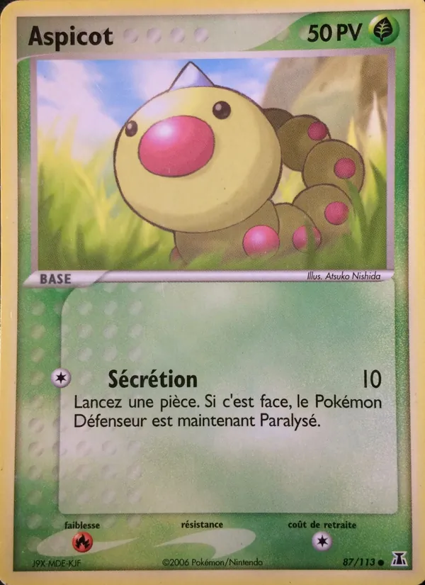 Carte Pokémon Aspicot de l'extension EX Espèces Delta