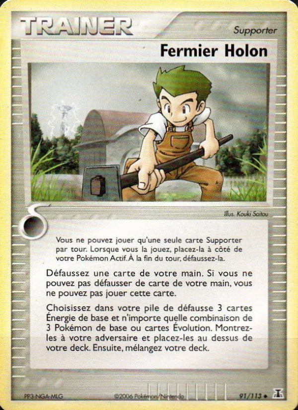 Carte Pokémon Fermier Holon de l'extension EX Espèces Delta