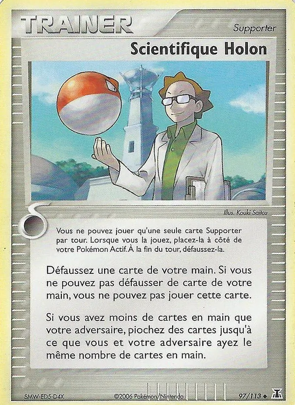 Carte Pokémon Scientifique Holon de l'extension EX Espèces Delta