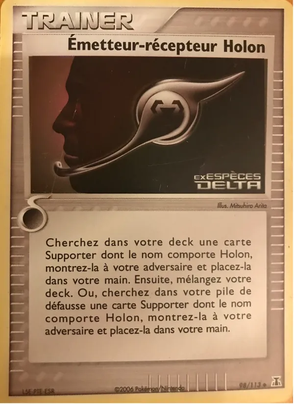 Carte Pokémon Émetteur-récepteur Holon de l'extension EX Espèces Delta