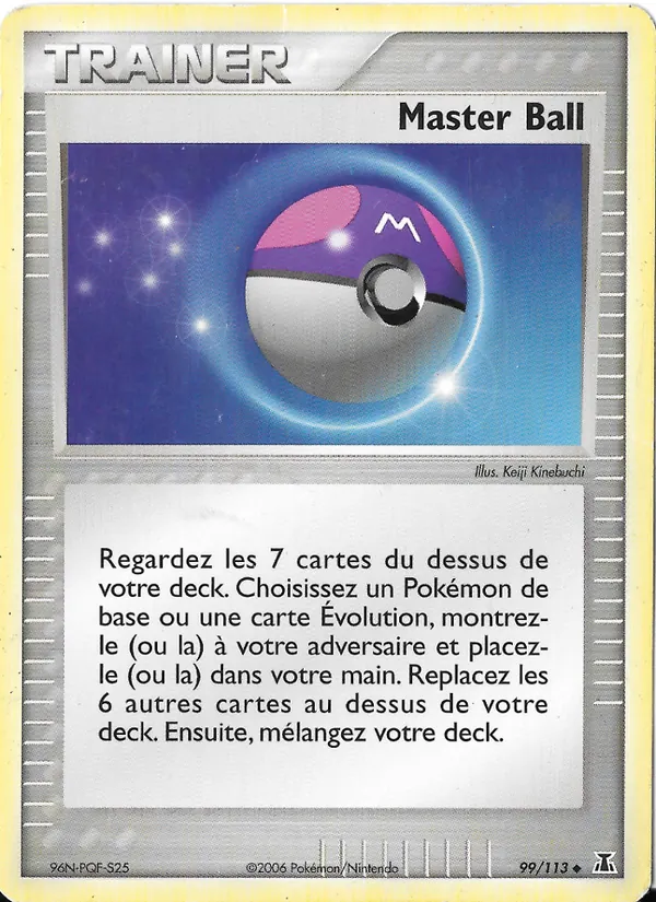 Carte Pokémon Master Ball de l'extension EX Espèces Delta