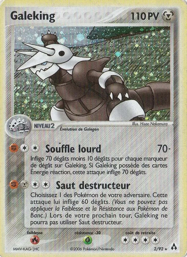 Carte Pokémon Galeking de l'extension EX Créateurs de légendes