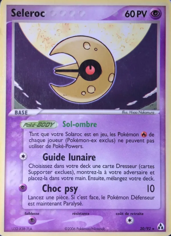 Carte Pokémon Séléroc de l'extension EX Créateurs de légendes