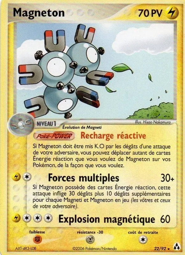 Carte Pokémon Magnéton de l'extension EX Créateurs de légendes