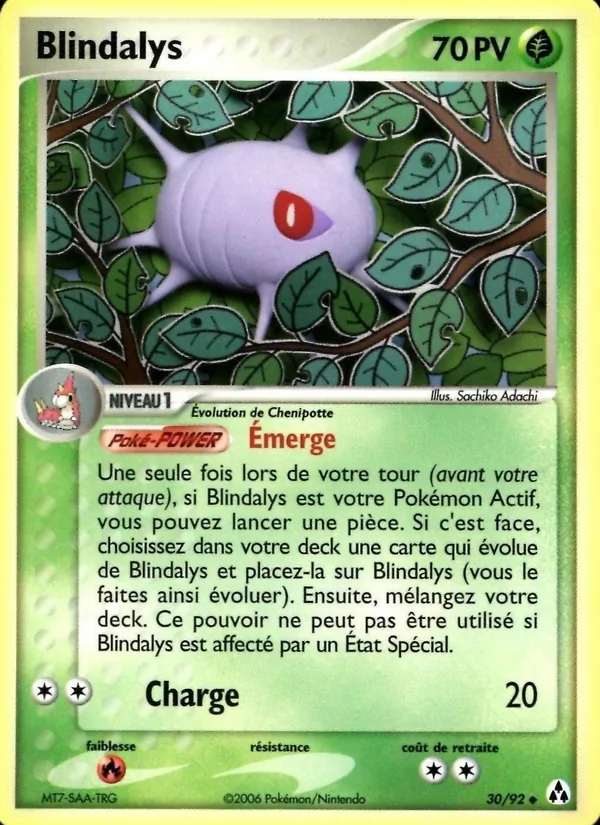 Carte Pokémon Blindalys de l'extension EX Créateurs de légendes