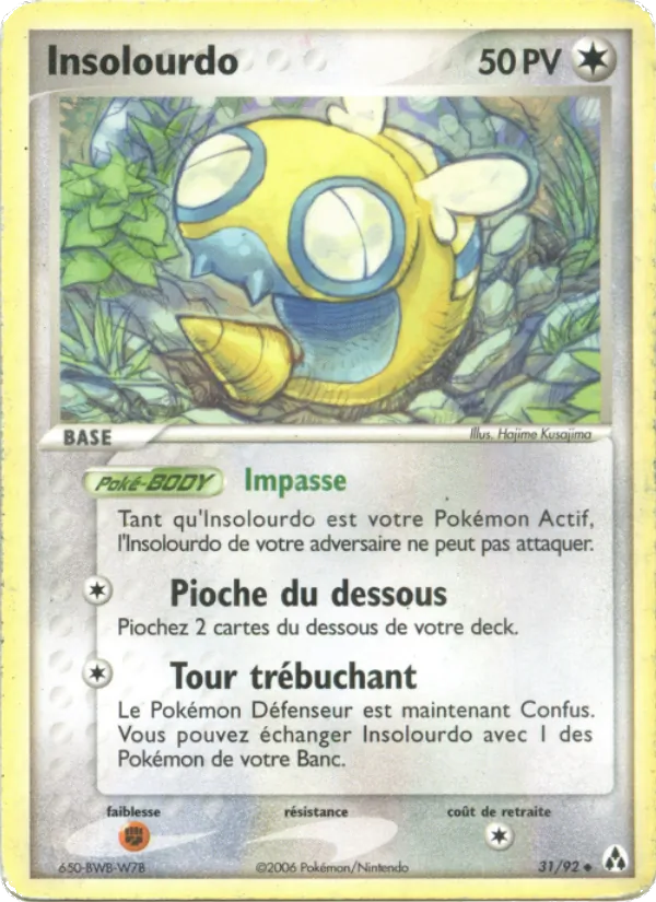 Carte Pokémon Insolourdo de l'extension EX Créateurs de légendes