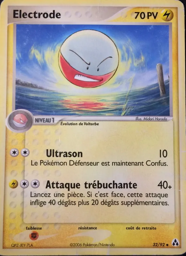 Carte Pokémon Électrode de l'extension EX Créateurs de légendes