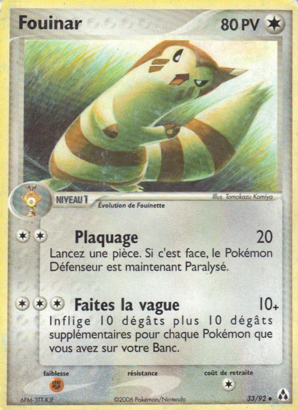 Carte Pokémon Fouinar de l'extension EX Créateurs de légendes