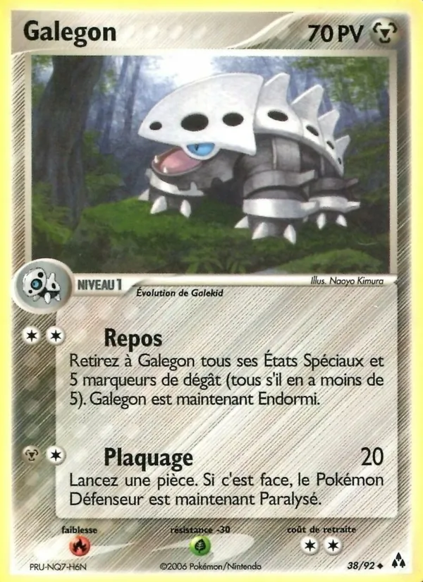 Carte Pokémon Galegon de l'extension EX Créateurs de légendes