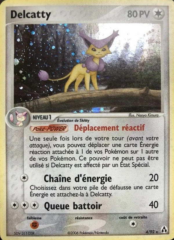 Carte Pokémon Delcatty de l'extension EX Créateurs de légendes