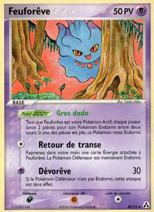 Carte Pokémon Feuforêve de l'extension EX Créateurs de légendes