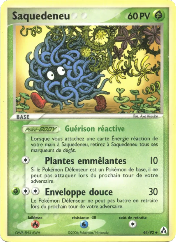 Carte Pokémon Saquedeneu de l'extension EX Créateurs de légendes