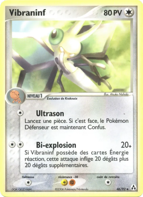 Carte Pokémon Vibraninf de l'extension EX Créateurs de légendes