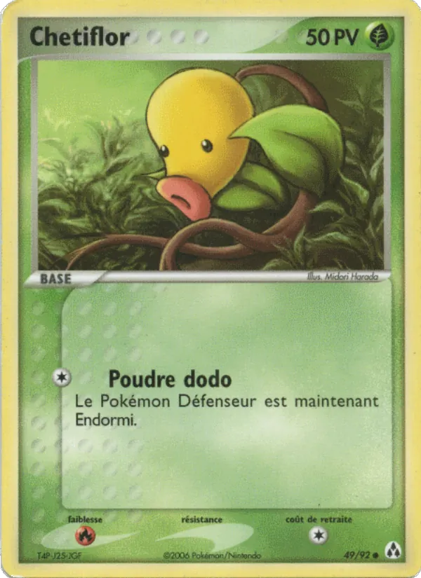 Carte Pokémon Chetiflor de l'extension EX Créateurs de légendes