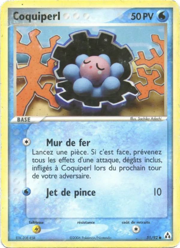 Carte Pokémon Coquiperl de l'extension EX Créateurs de légendes