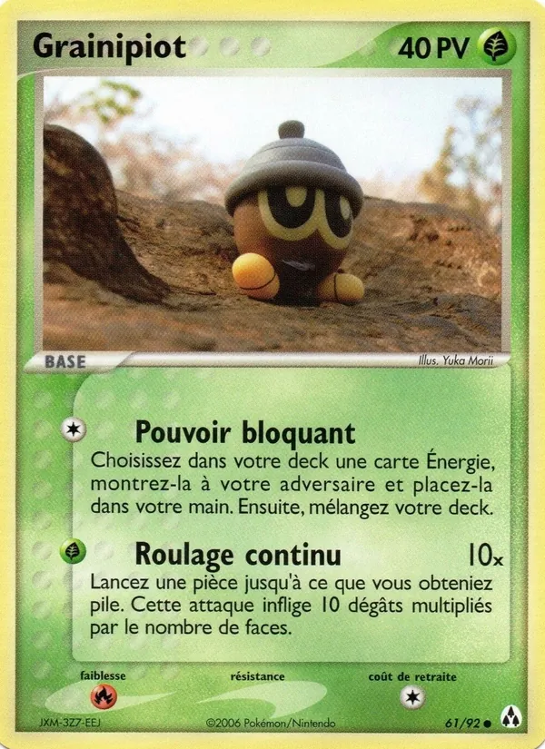 Carte Pokémon Grainipiot de l'extension EX Créateurs de légendes