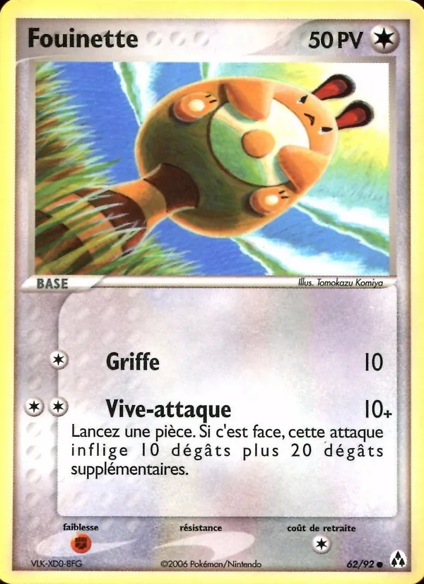 Carte Pokémon Fouinette de l'extension EX Créateurs de légendes