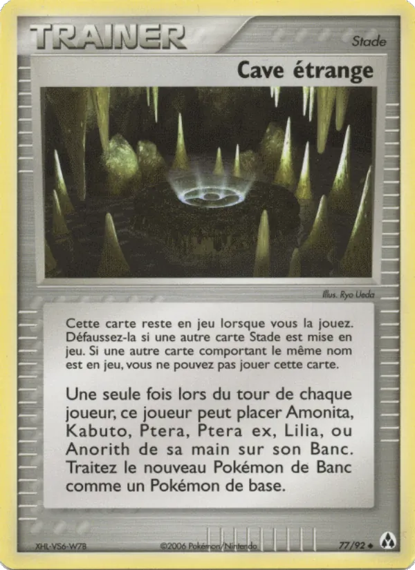 Carte Pokémon Cave étrange de l'extension EX Créateurs de légendes