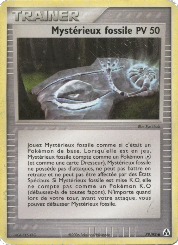 Carte Pokémon Mystérieux fossile de l'extension EX Créateurs de légendes