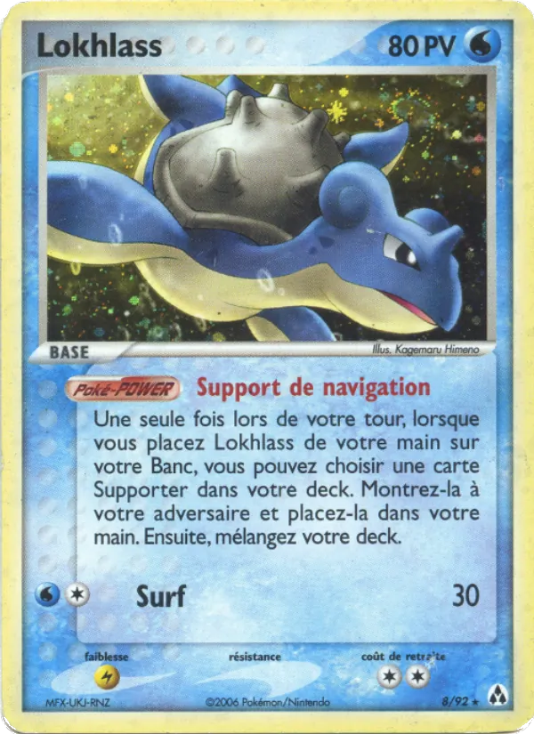 Carte Pokémon Lokhlass de l'extension EX Créateurs de légendes