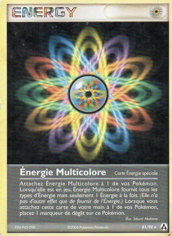 Carte Pokémon Énergie Multicolore de l'extension EX Créateurs de légendes