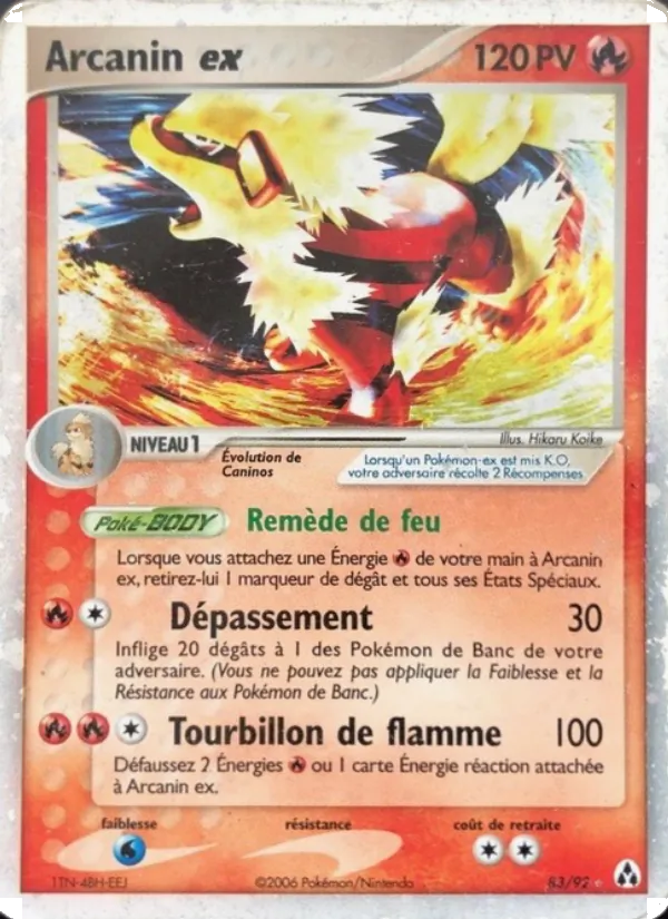 Carte Pokémon Arcanin ex de l'extension EX Créateurs de légendes