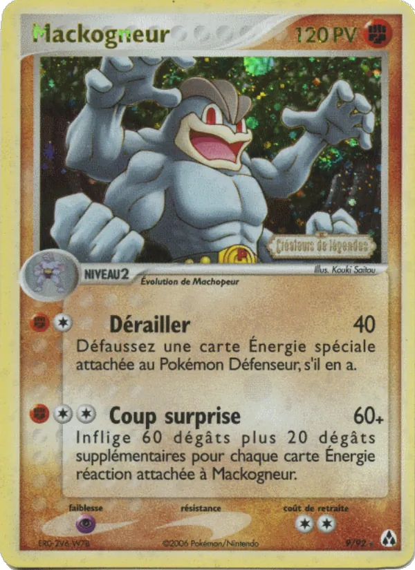 Carte Pokémon Mackogneur de l'extension EX Créateurs de légendes
