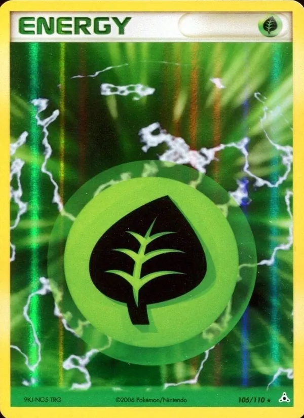 Carte Pokémon Énergie Plante de l'extension EX Fantômes Holon