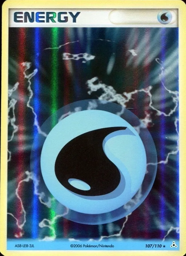 Carte Pokémon Énergie Eau de l'extension EX Fantômes Holon