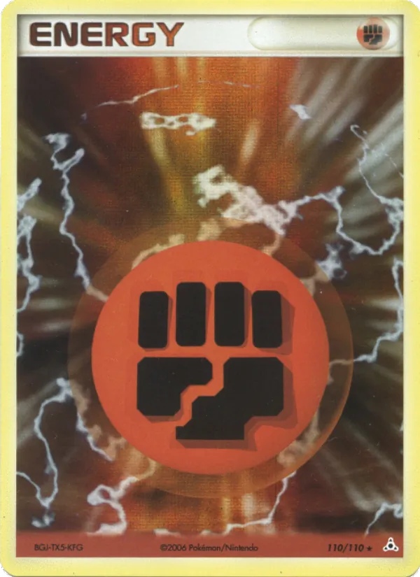 Carte Pokémon Énergie Combat de l'extension EX Fantômes Holon