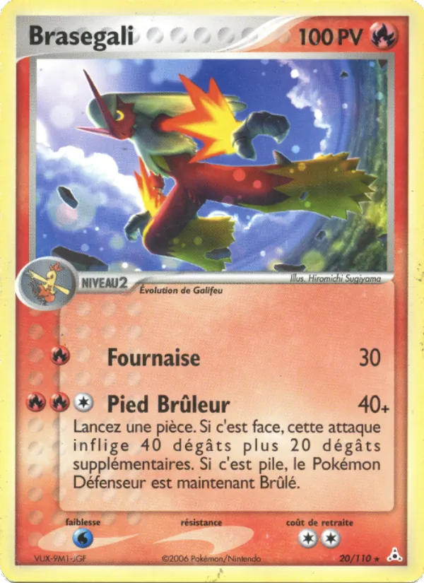 Carte Pokémon Braségali de l'extension EX Fantômes Holon