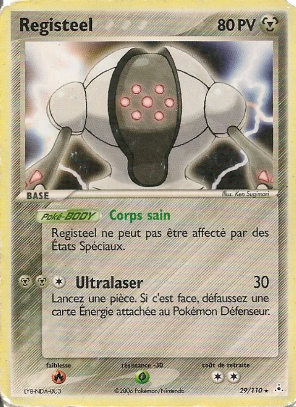Carte Pokémon Registeel de l'extension EX Fantômes Holon