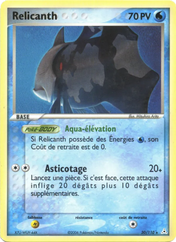 Carte Pokémon Relicanth de l'extension EX Fantômes Holon