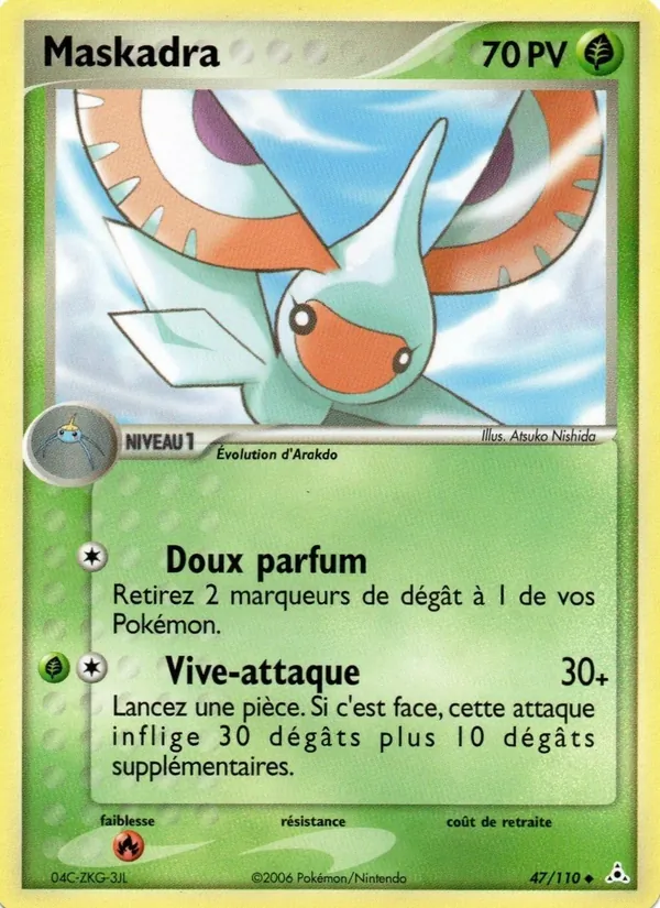 Carte Pokémon Maskadra de l'extension EX Fantômes Holon