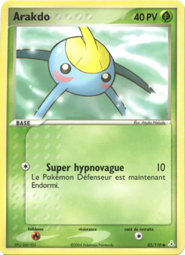 Carte Pokémon Arakdo de l'extension EX Fantômes Holon